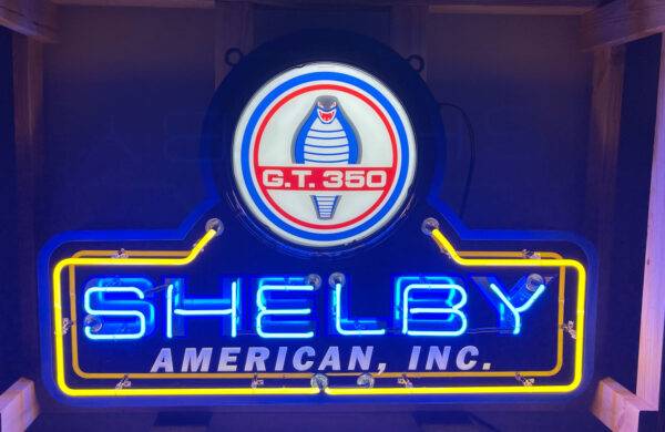 Neon road shelby american inc gt 350 sign