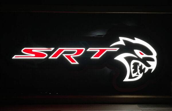 Neon road SRT hellcat sign