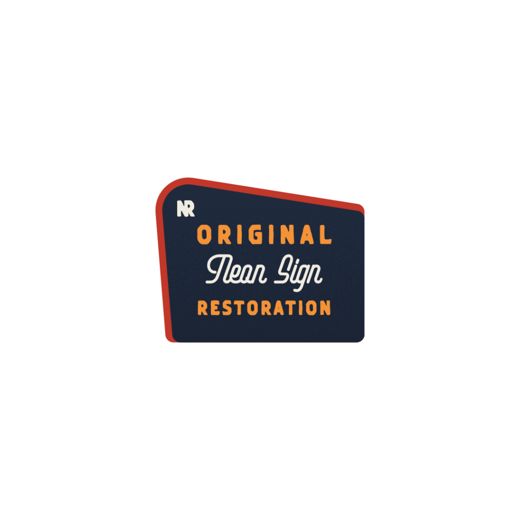 Original neon sign restoration icon.